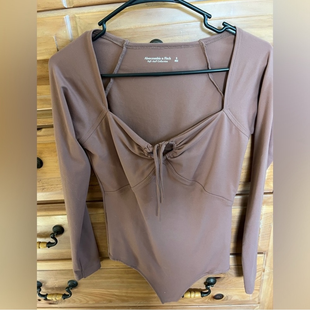 Brown Long Sleeve Bodysuit